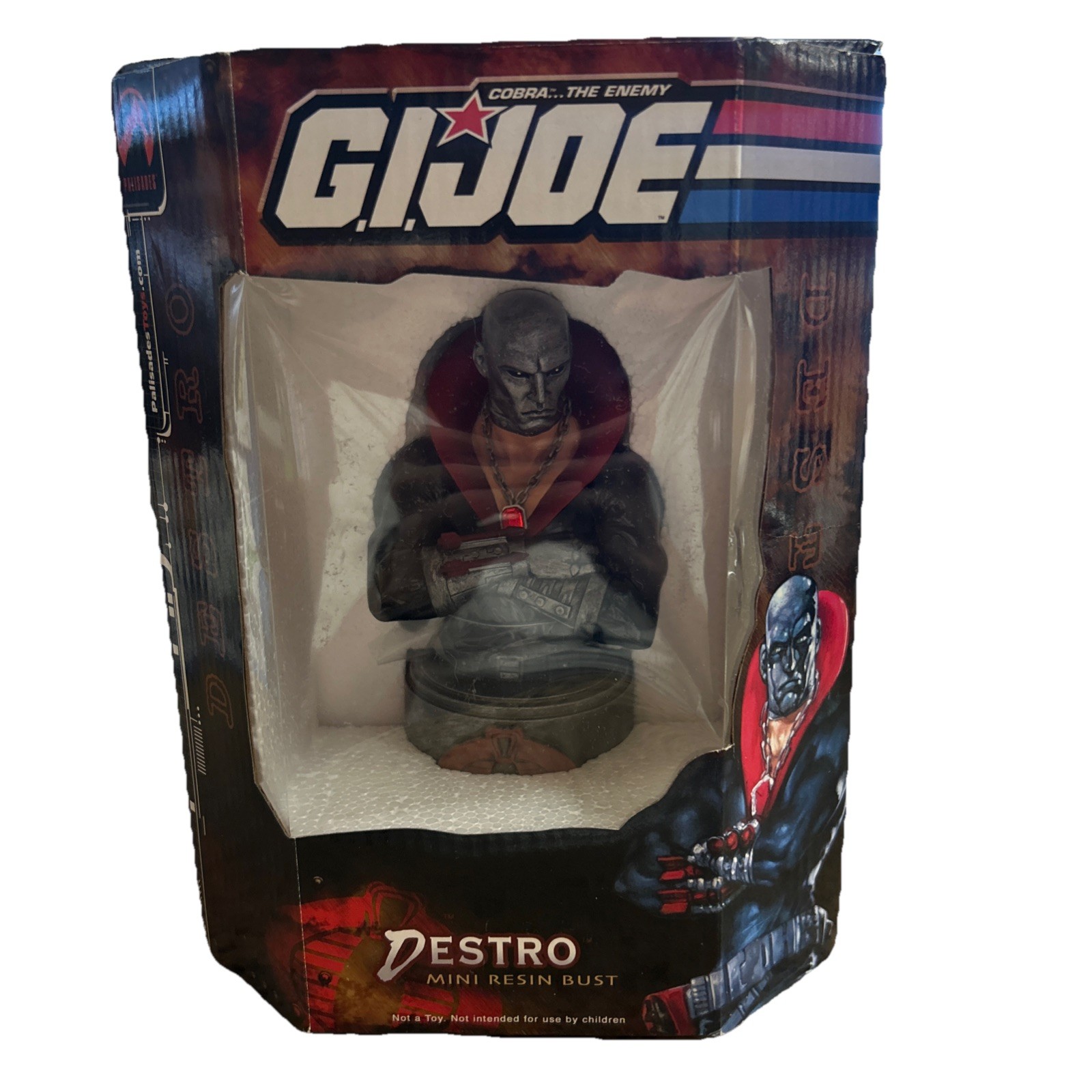2003 Palisades GI Joe Destro Mini Resin Bust Limited Edition - BRAND NEW SEALED 2003 Palisades GI Joe Destro Mini Resin Bust Limited Edition - BRAND NEW SEALED