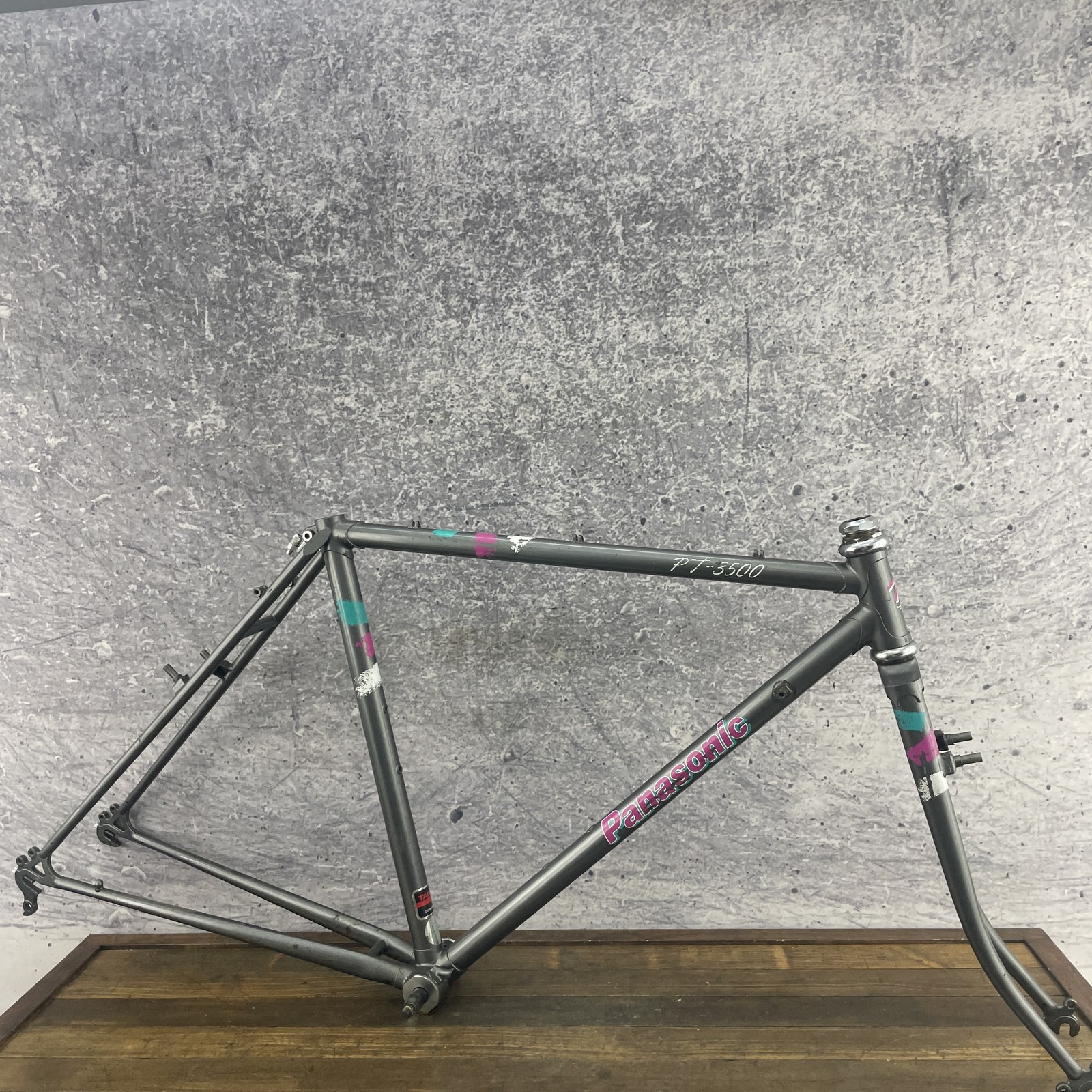 Vintage Panasonic PT-3500 Touring Bike Frame 49 cm 700c Tour Tange 1000 CrMo 126