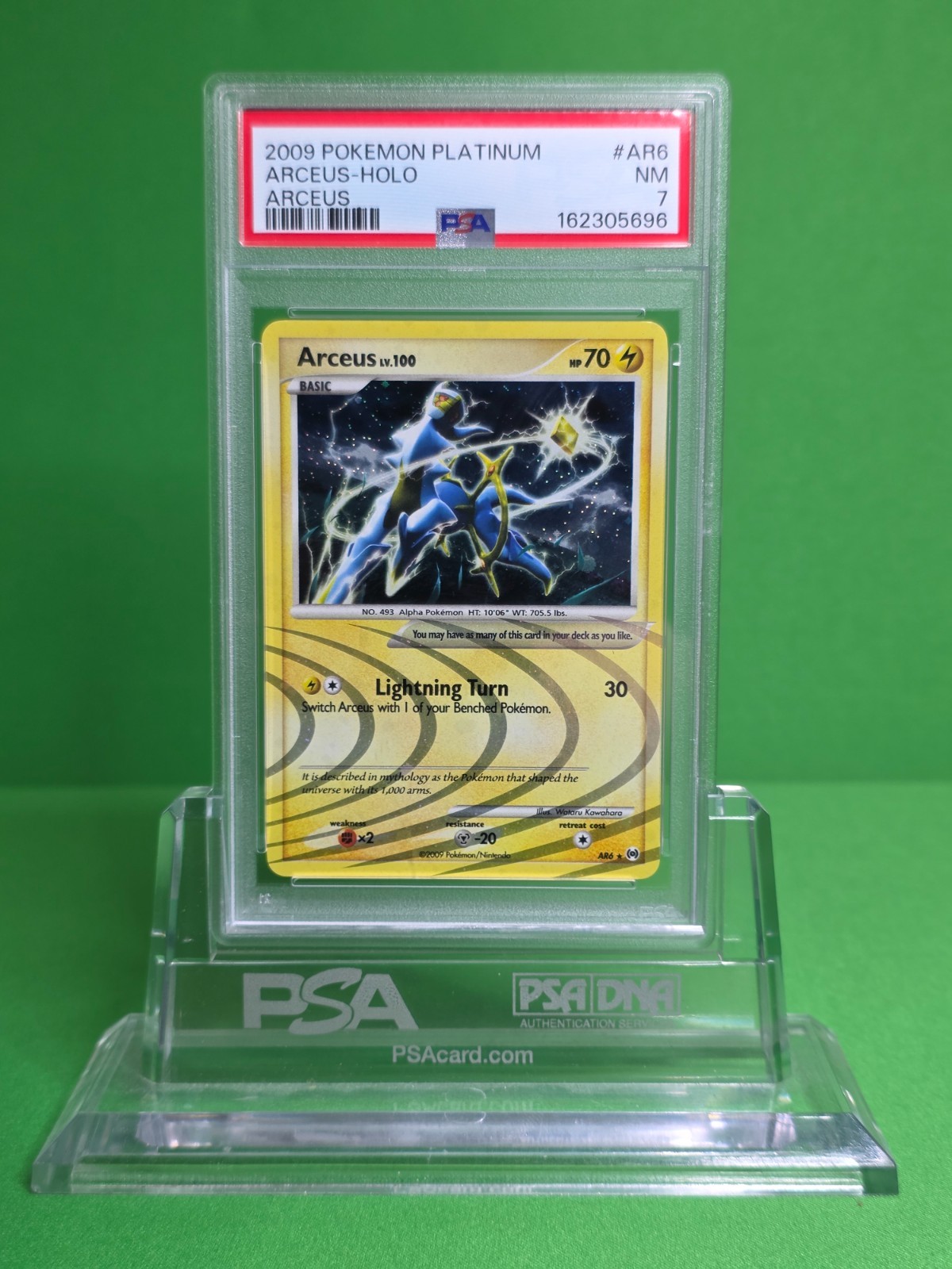 2009 POKEMON PLATINUM ARCEUS AR6 ARCEUS-HOLO PSA 7 2009 POKEMON PLATINUM ARCEUS AR6 ARCEUS-HOLO PSA 7