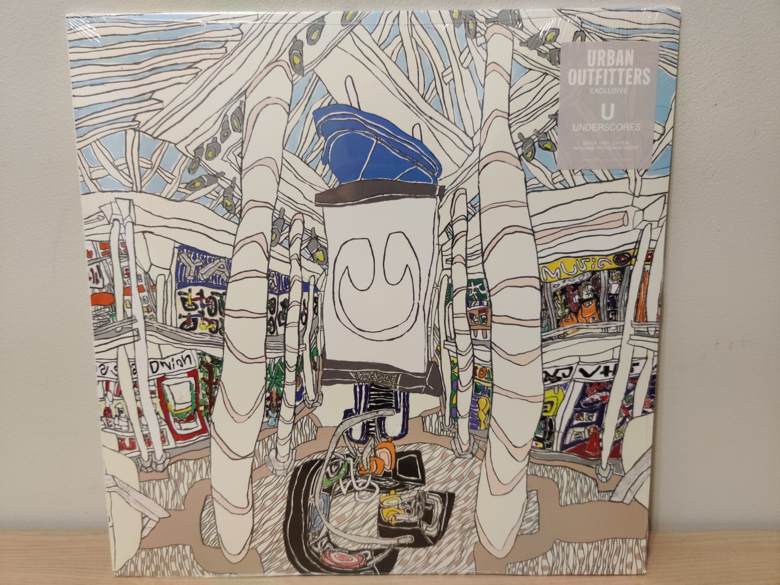 Underscores - U Exclusive Metallic Silver Vinyl Urban Outfitters UO