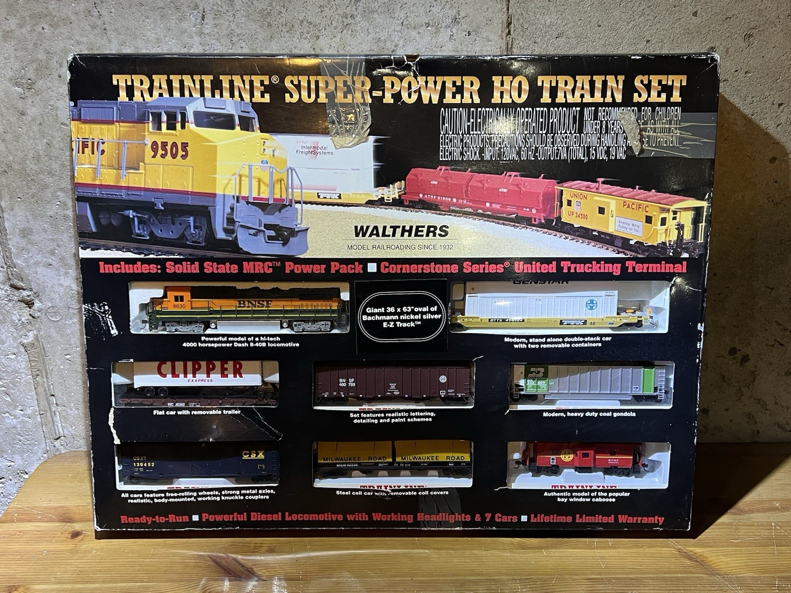 Walthers Trainline Super Power BNSF Train Set NEW OPENED BOX Walthers Trainline Super Power BNSF Train Set NEW OPENED BOX