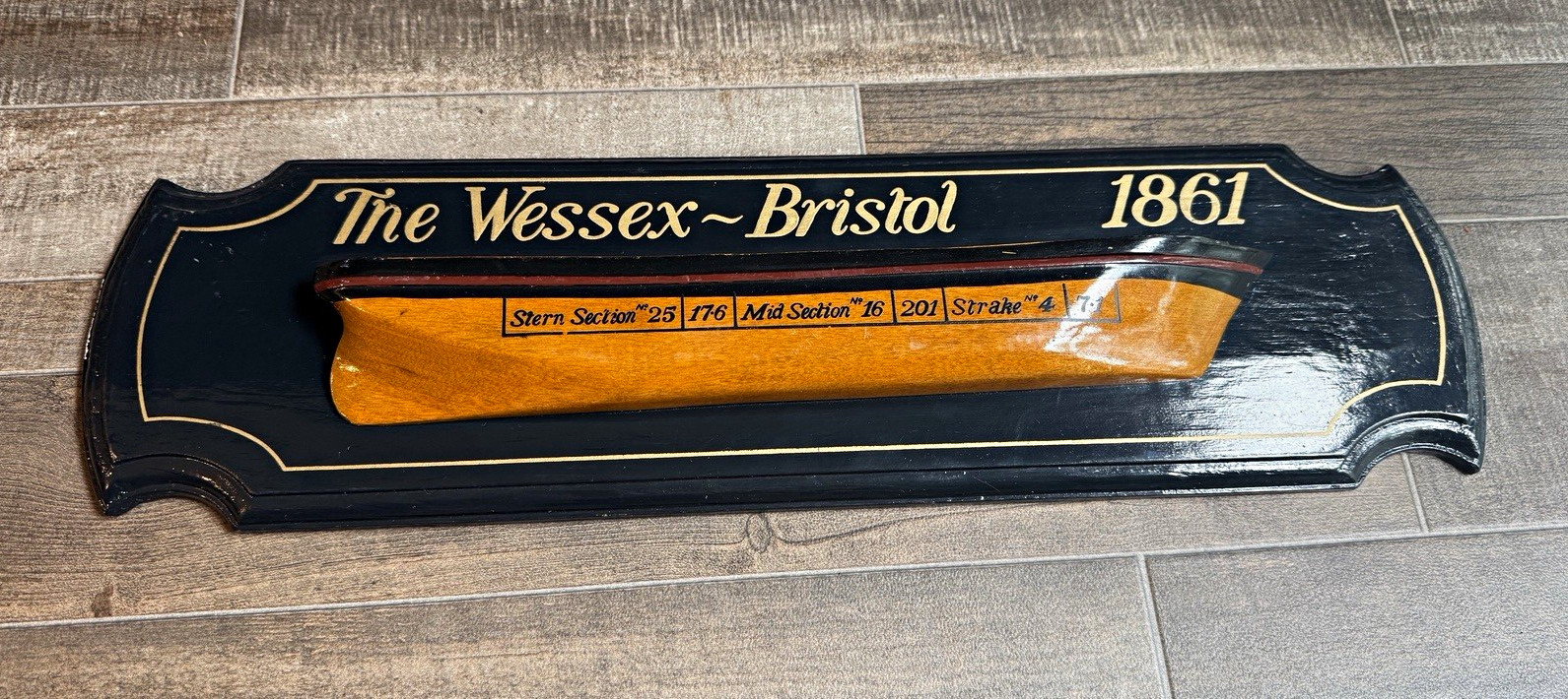 The Wessex - Bristol Bristol 1861 Wood Wall-Mounted Decorative Plaque Sign The Wessex - Bristol Bristol 1861 Wood Wall-Mounted Decorative Plaque Sign