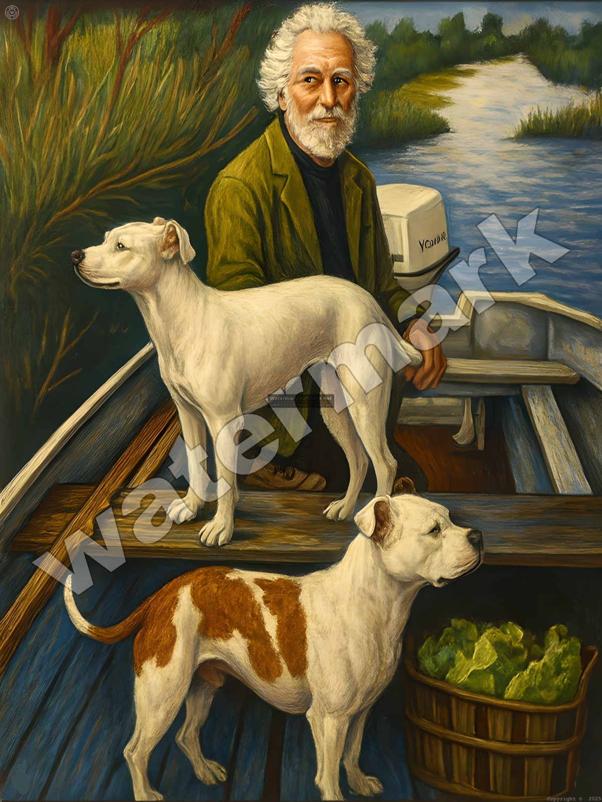 GoodFellas Old Man with Dogs Sign 9\ GoodFellas Old Man with Dogs Sign 9\