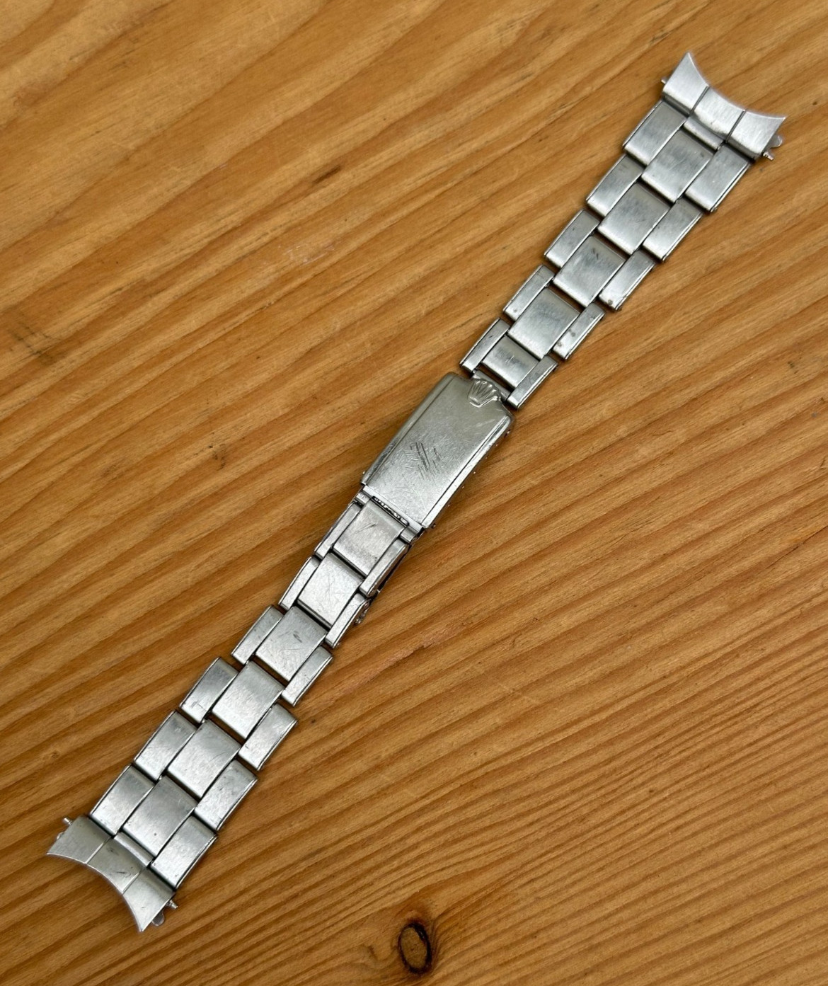 Vintage 1968 Rolex 19mm 7205 Watch Bracelet Big Crown With 57 End Links Vintage 1968 Rolex 19mm 7205 Watch Bracelet Big Crown With 57 End Links