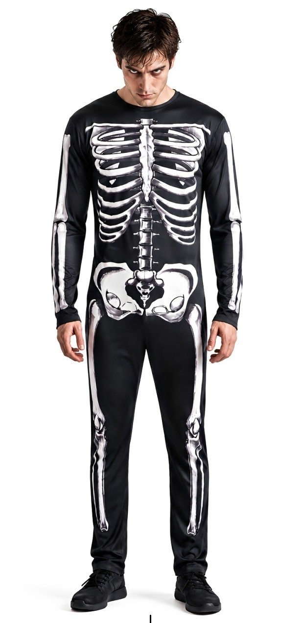 Donnie Darko Skeleton Suit Party Adult Costume Fancy Dress Halloween Jumpsuit