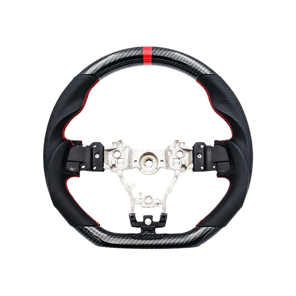 REVESOL Hydro-Dip Carbon Fiber Black Steering for 2015-2021 SUBARU STI WRX S209