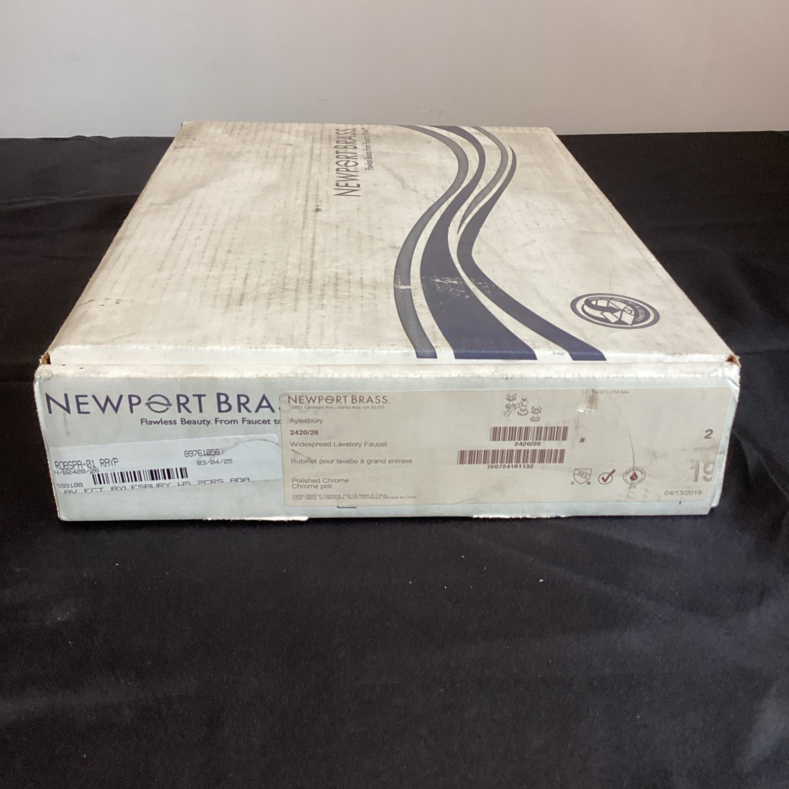 Newport Brass Aylesbury Widespread Lavatory Faucet Polished Chrome 2420/26