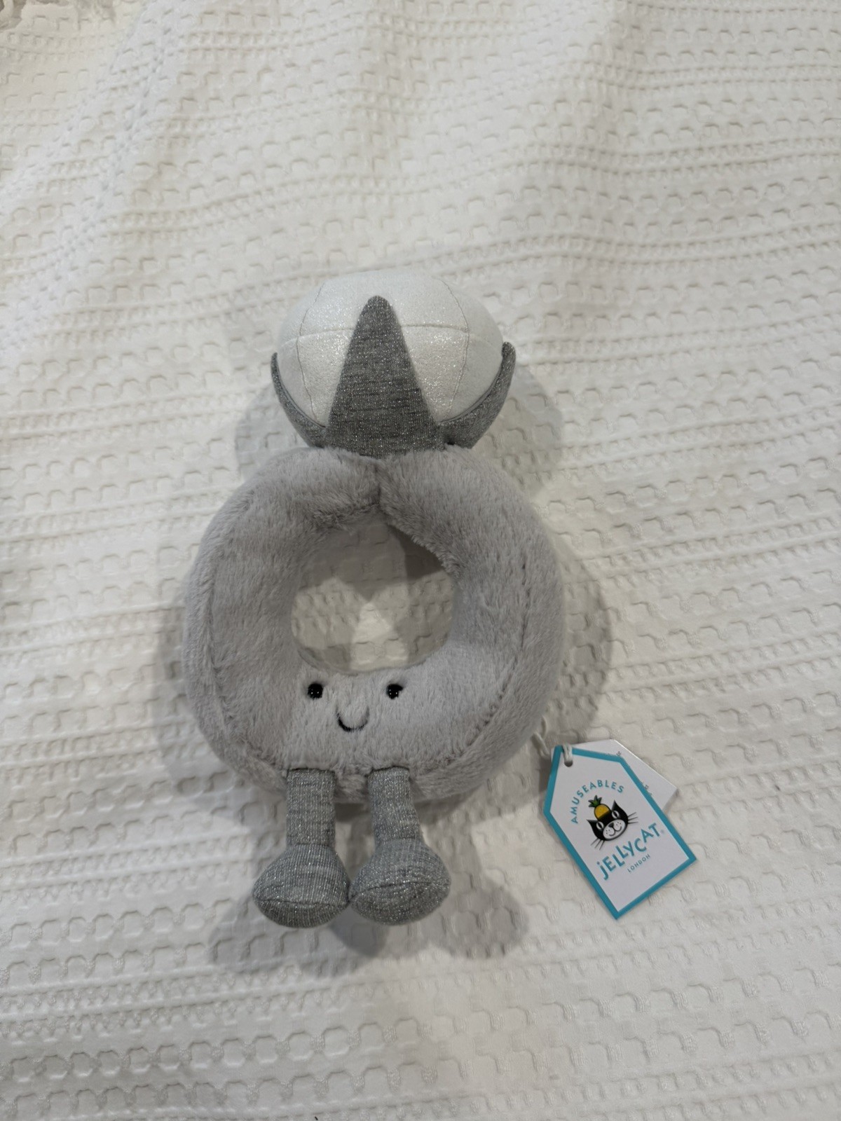 Jellycat Amuseables Diamond Ring Plush NEW WITH TAGS