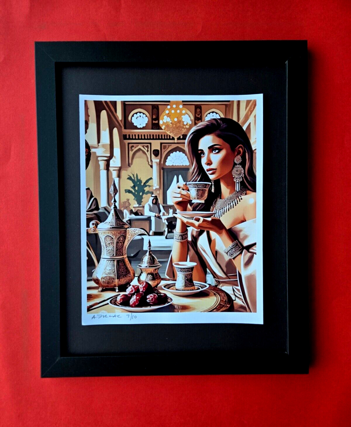 ALEXANDER DULAC | MY REAL ARABIC COFFEE Hand Signed Authentic COA/AP