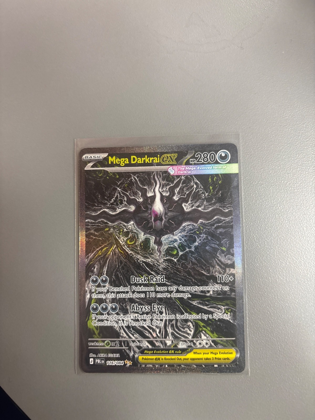 Mega Darkrai ex 116/084 Me05: Pitch Black Holo