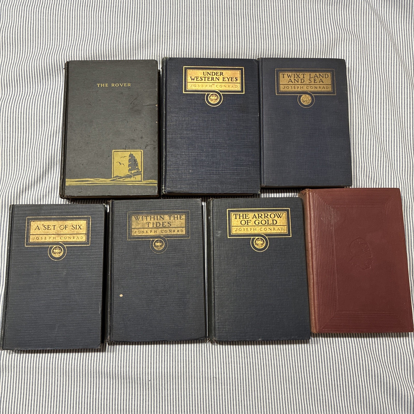 Lot of seven (7) Joseph Conrad Books VINTAGE HC/Doubleday Classic Fiction 1921 Lot of seven (7) Joseph Conrad Books VINTAGE HC/Doubleday Classic Fiction 1921