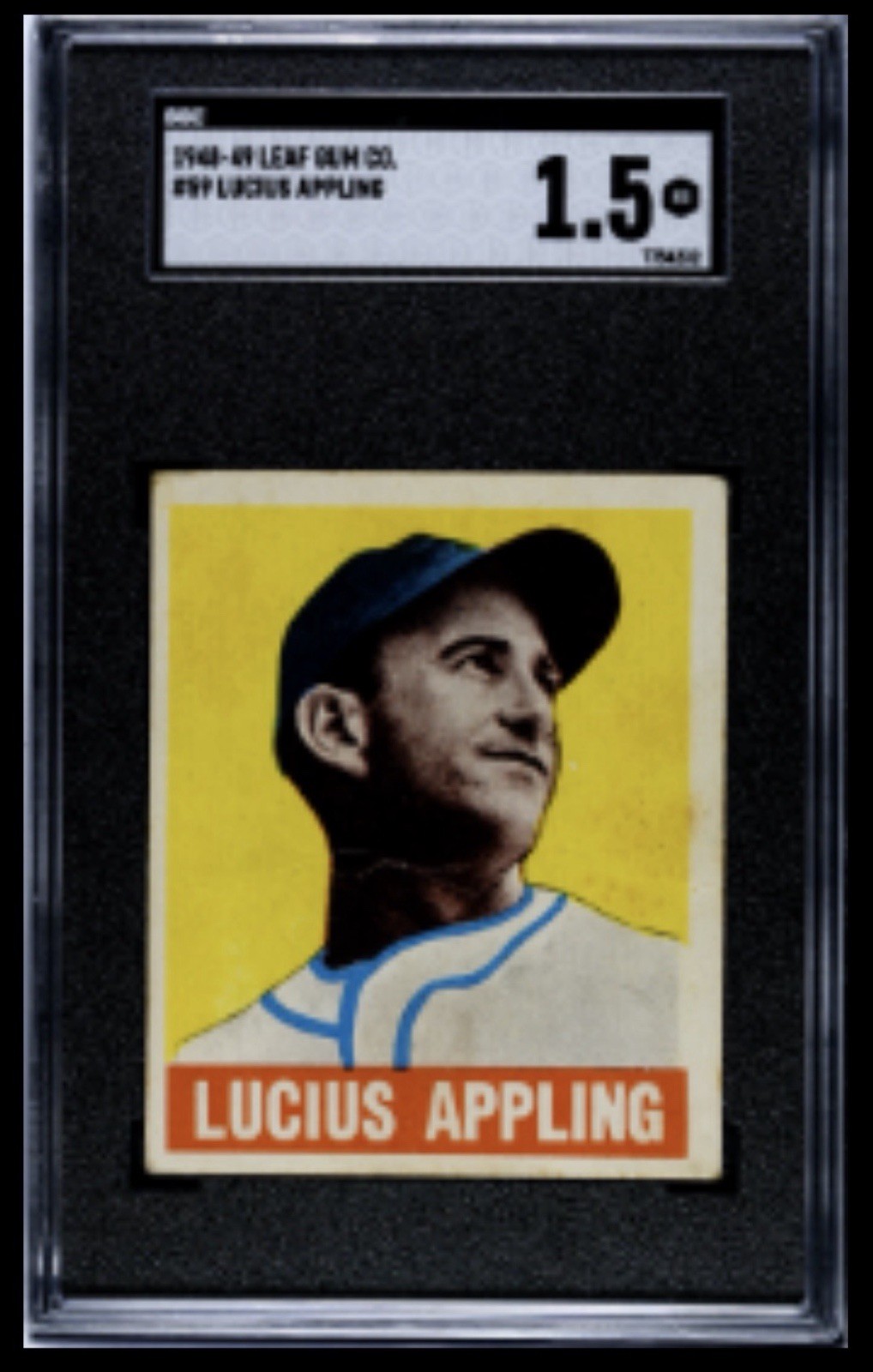 1948-49 Leaf Gum Co. Lucius “LUKE” Appling #59 SGC 1.5