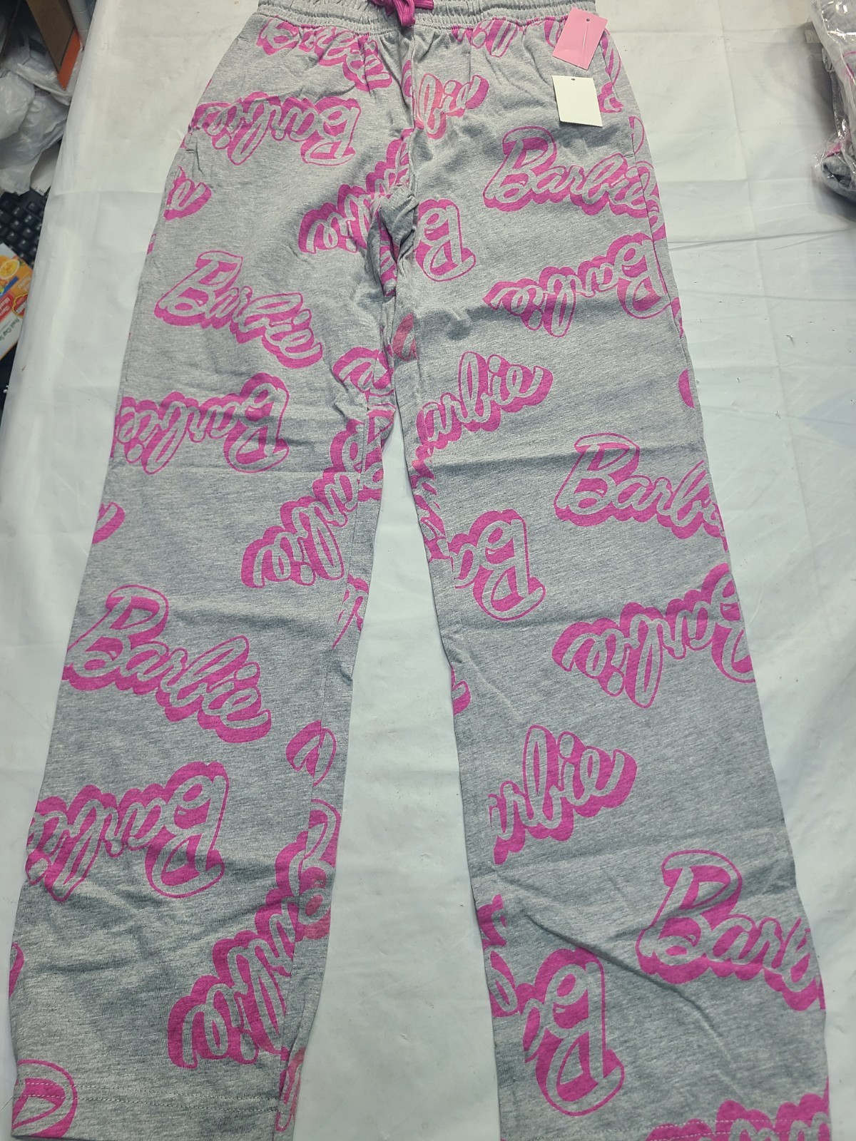 Women\'s Barbie Graphic PantsHeather Gray Size Medium Women\'s Barbie Graphic PantsHeather Gray Size Medium