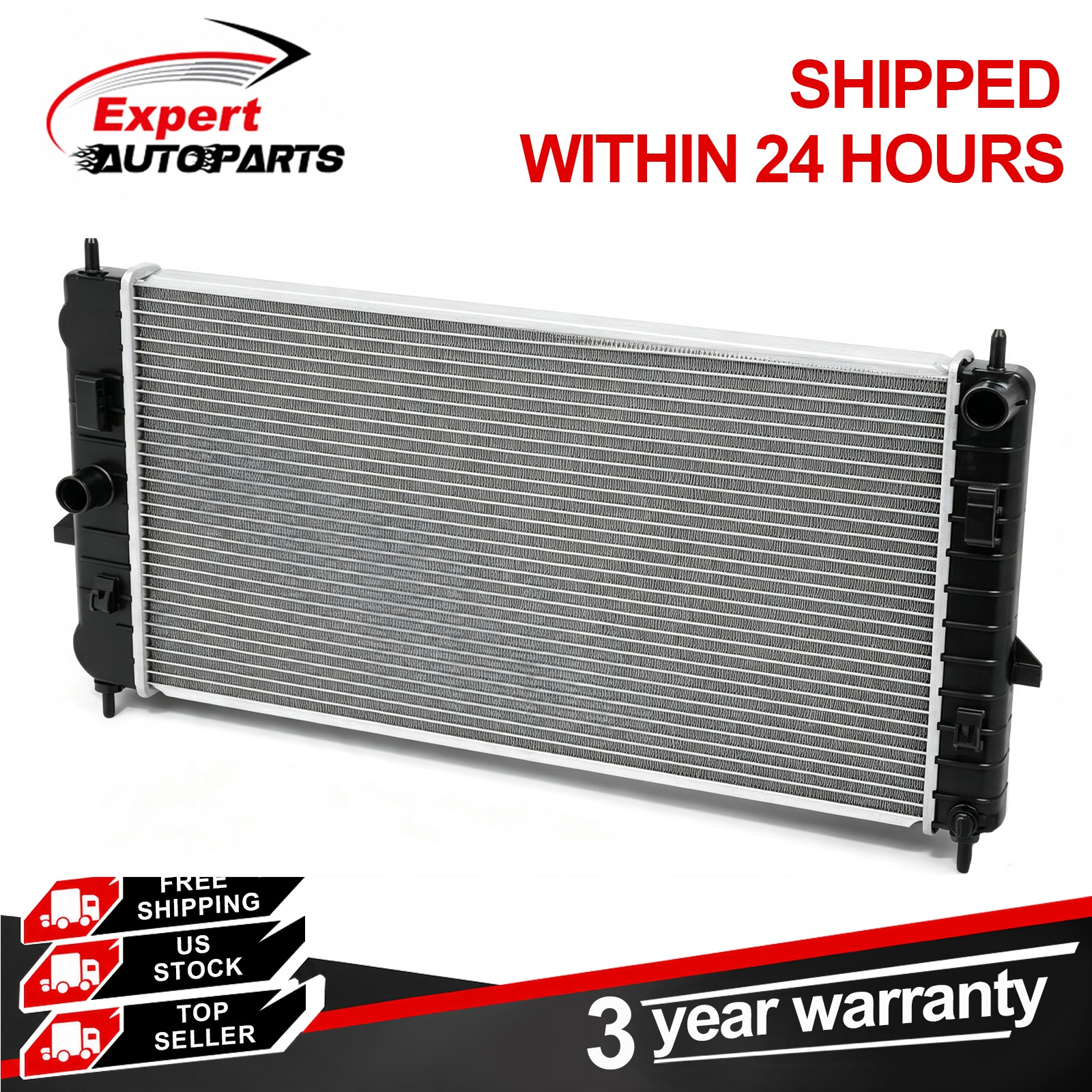 Fit 2005-2010 Chevy Cobalt Pontiac G5 G4 2.2L 2.4L MT Radiator Aluminum 13042