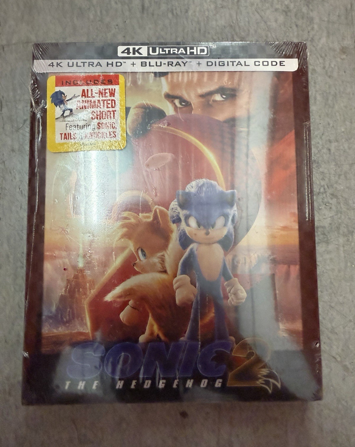 Paramount Sonic the Hedgehog 2 4K UHD + Blu-ray + Digital Code PG 2022 122min Paramount Sonic the Hedgehog 2 4K UHD + Blu-ray + Digital Code PG 2022 122min