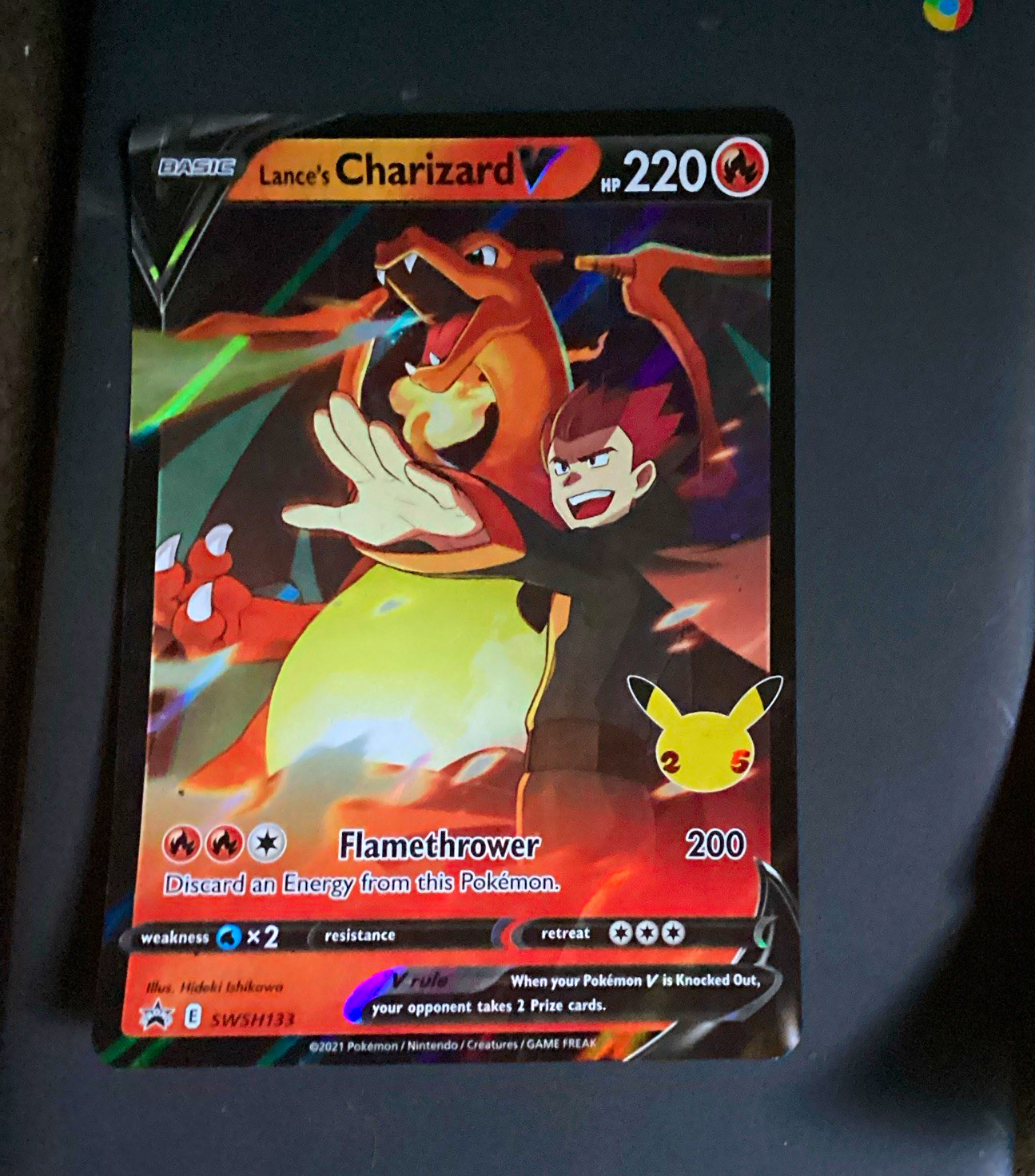 The Pokémon Company Lance's Charizard V SWSH133 SWSH Promo Holo 220 HP Eng