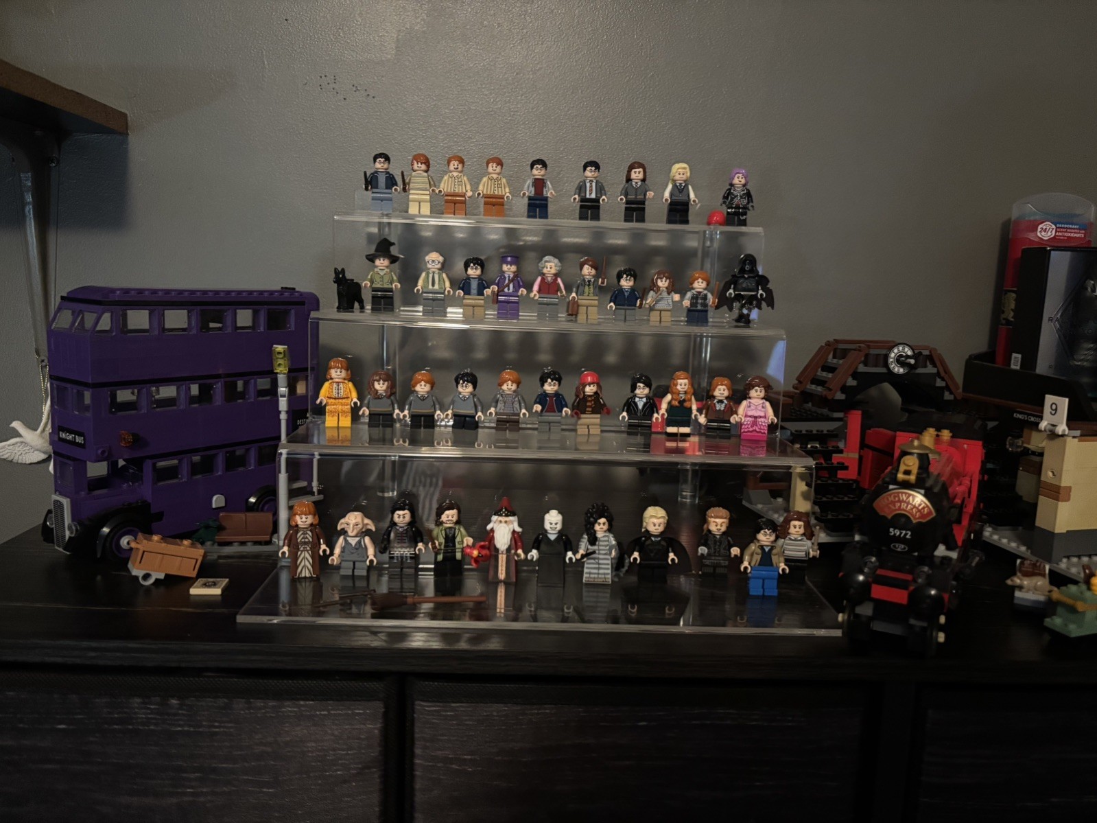 LEGO Harry Potter Huge Collection Lot 40 Minifigures Knight Bus Hogwarts Express