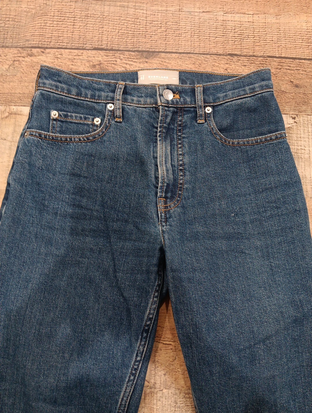 Everlane The Original Cheeky Jean Women Sz 26R Organic Cotton Straight Leg 2627 Everlane The Original Cheeky Jean Women Sz 26R Organic Cotton Straight Leg 2627