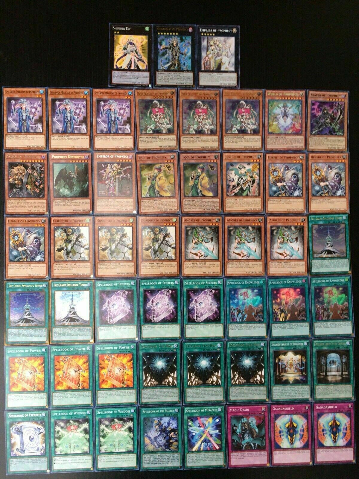 Yugioh Complete SPELLBOOK DECK- MAGICIAN OF PROPHE + Bonus