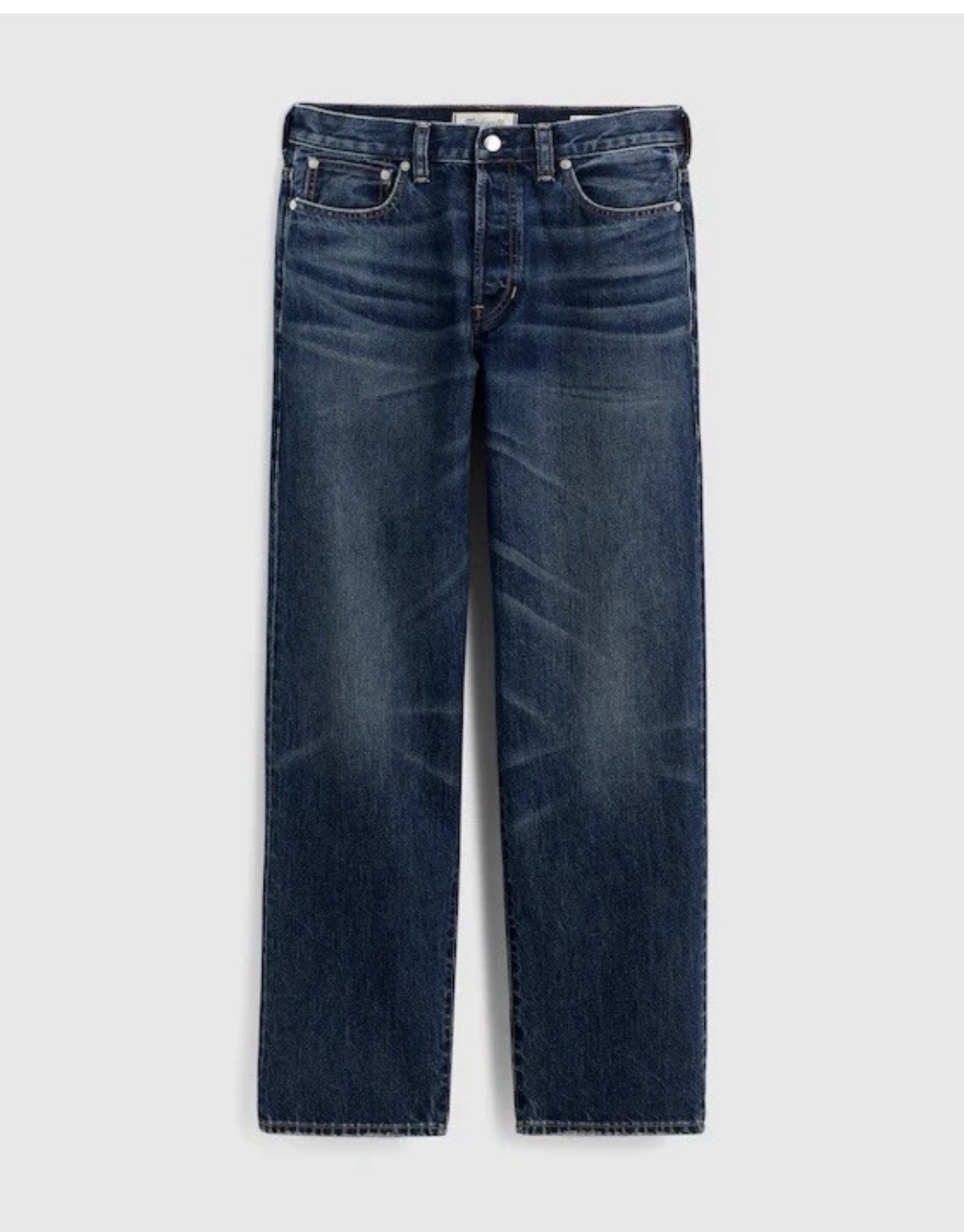 NWOT Madewell 1991 Loose Straight Jean Kaihara Denim Size 33x30 (Measures 36x29)