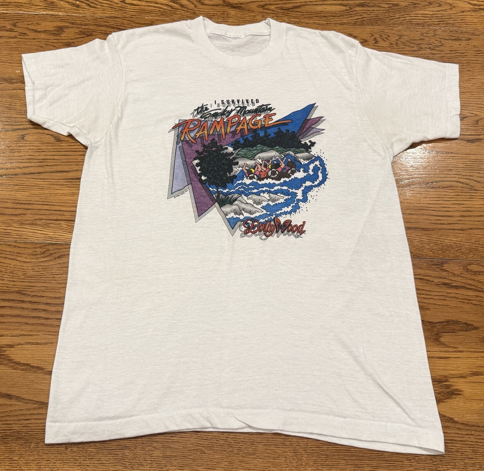 Vintage 1986 Dollywood Dolly Parton T Shirt Adult M/L 1st Year Smoky Mtn Rampage