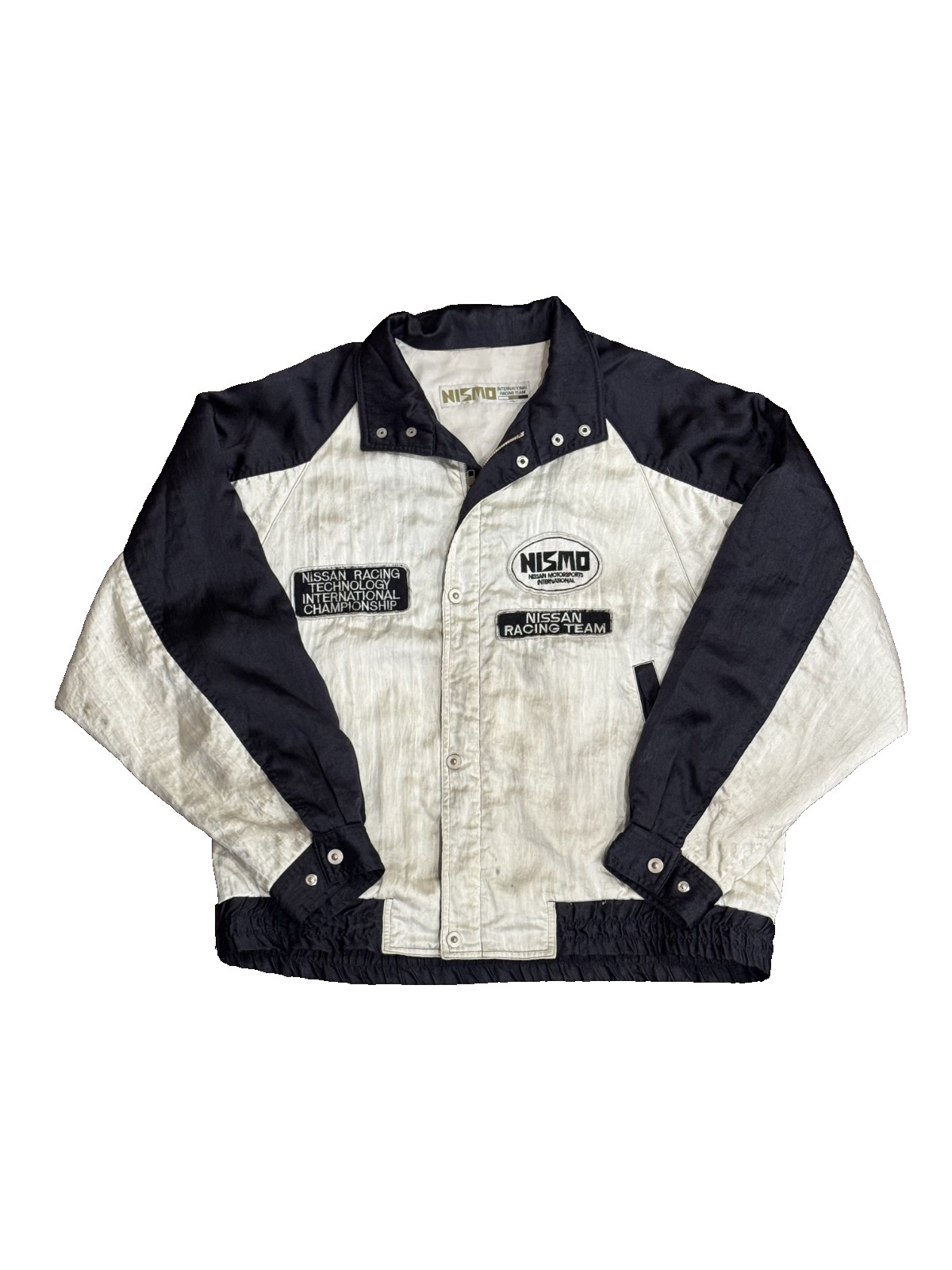 Old Logo NISMO Nylon Jacket L  Vintage Nissan Racing Team JDM 90s vintage