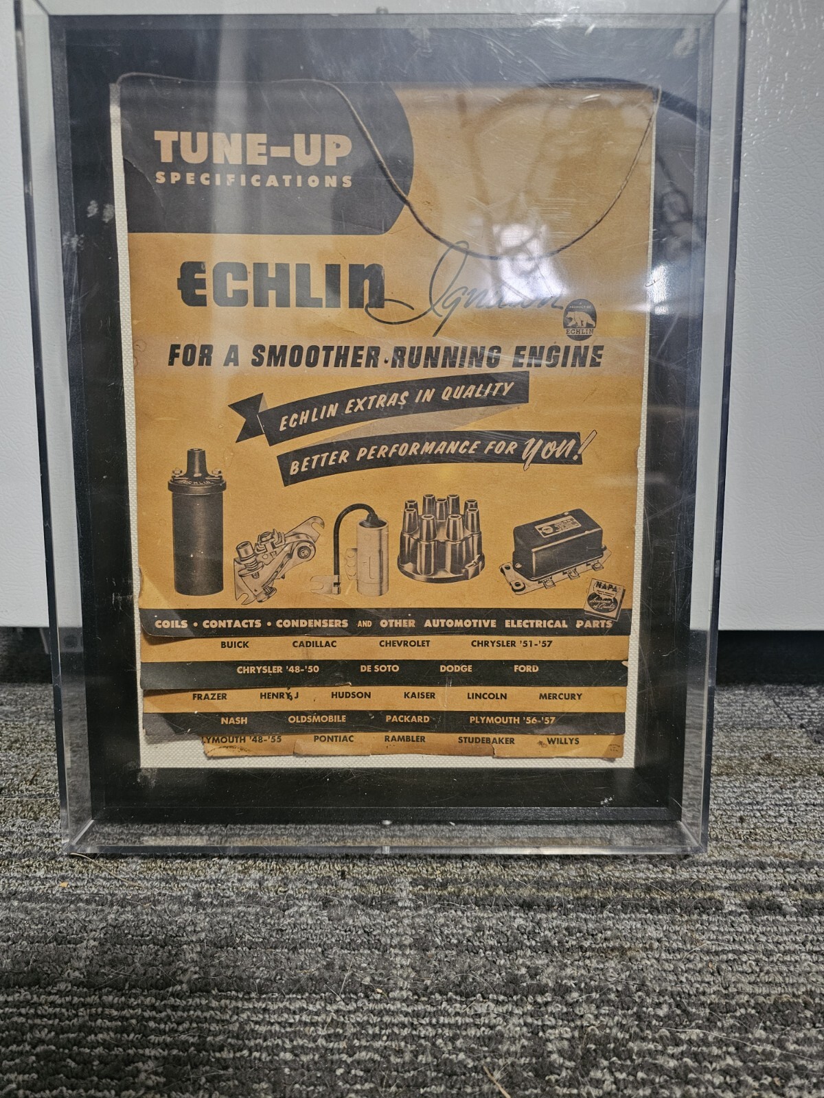 Echlin Tune-up Specifications Booklet In Protective Case 1948-57 Vintage Rare
