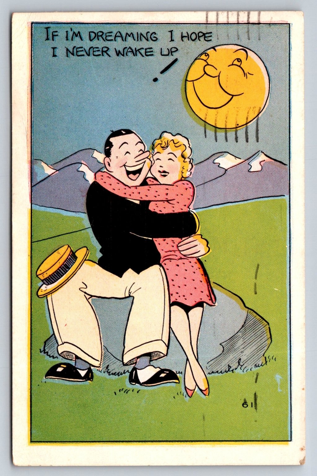 1936 Comic Postcard: \ 1936 Comic Postcard: \
