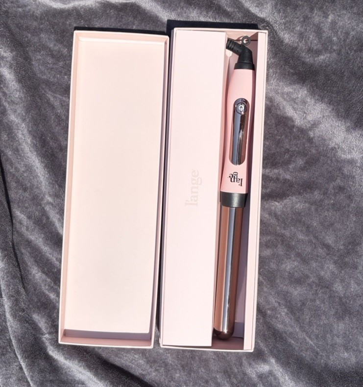 L’ange Lange Le Curl Titanium Curling Wand Blush Pink 25mm NEW Open Box L’ange Lange Le Curl Titanium Curling Wand Blush Pink 25mm NEW Open Box