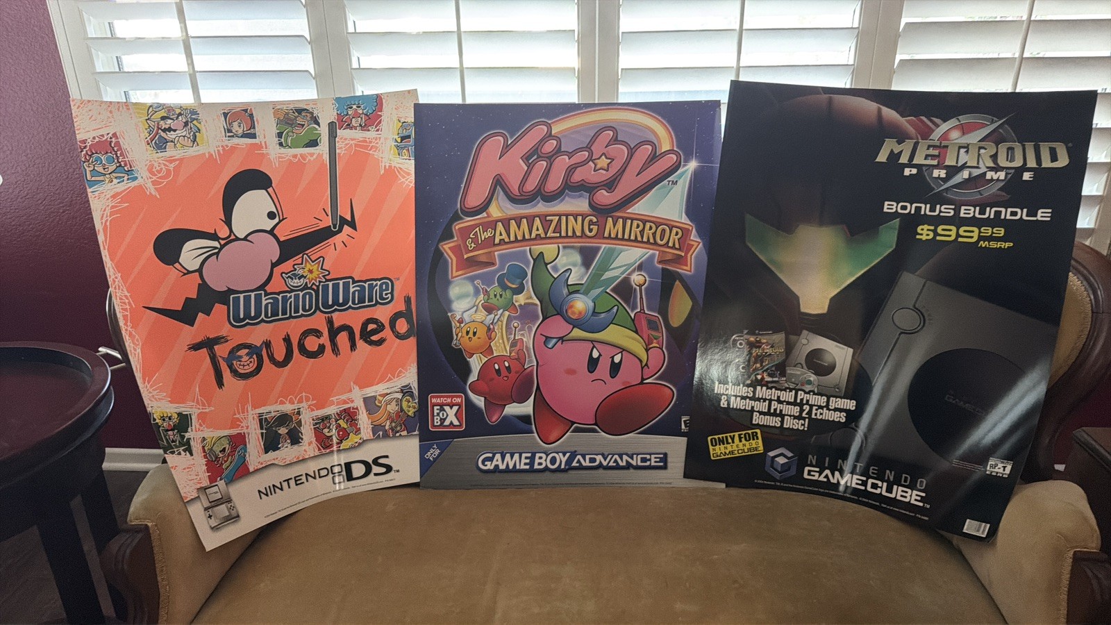 2004 Nintendo Promo Video Game Posters Lot of (16) Metroid,Kirby,Wario 22”x 28” 