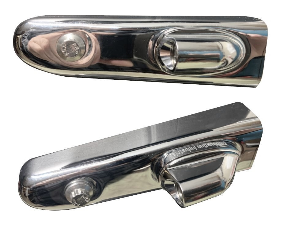 Micron 3 in 1 LED RED/AMBER turn signals Harley Dyna Sportster Softail | Chrome