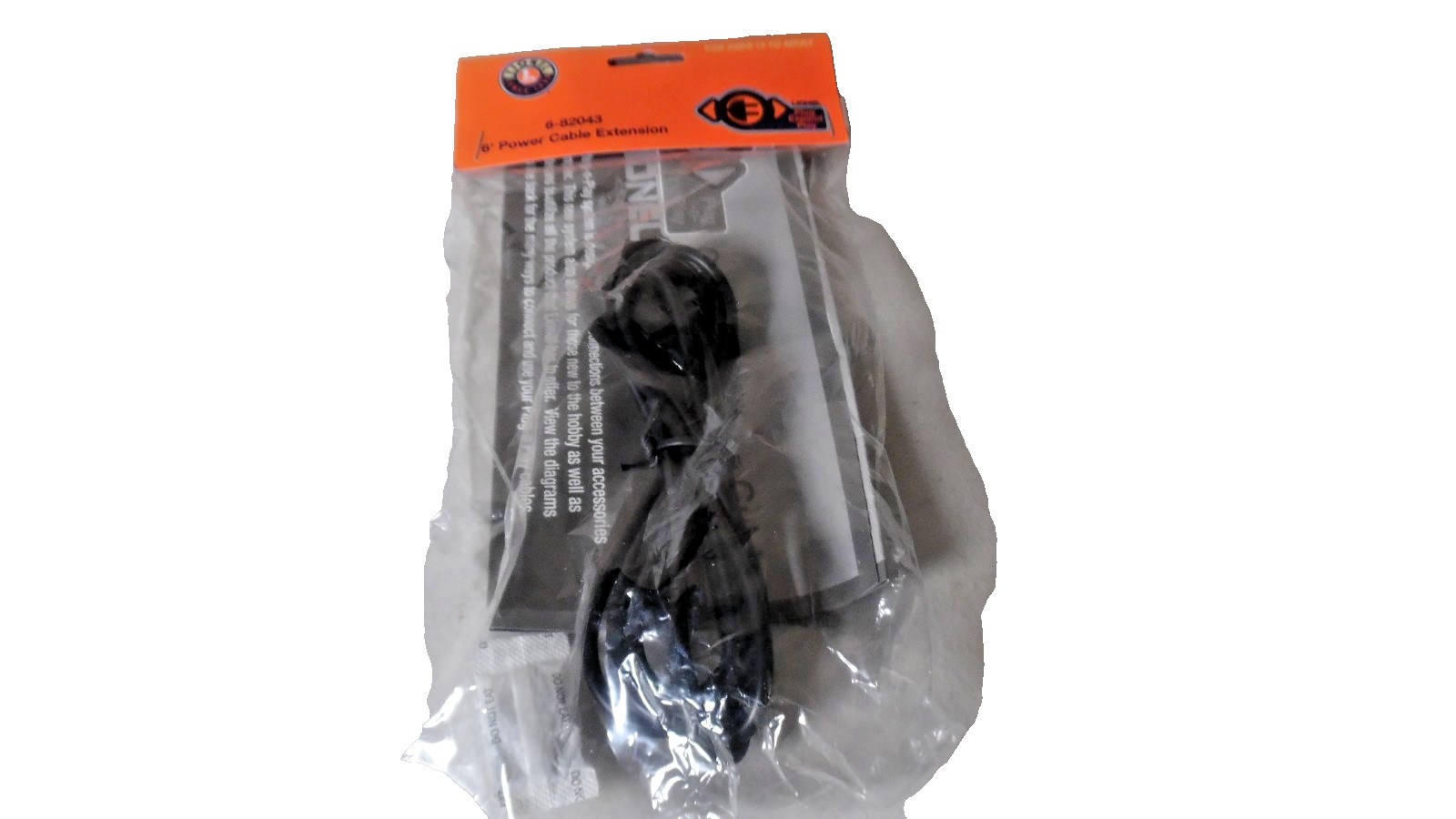 Lionel 82043 6\'Power Cable Extension New Lionel 82043 6\'Power Cable Extension New