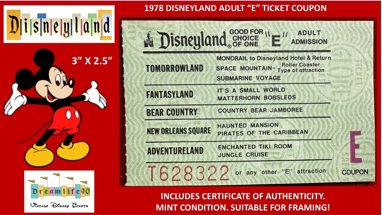 1978 DISNEYLAND Adult 