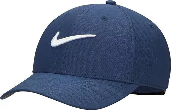 Nike Club Cap Structured Swoosh Golf Hat Size L/XL Midnight Navy FB5625 410 New