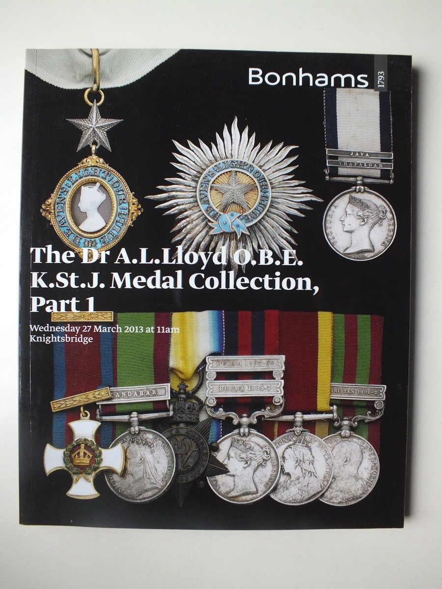 Bonham\'s Auction Catalogue 27/3/2013: The Dr. A.L. Lloyd Medal Collection, Pt. 1