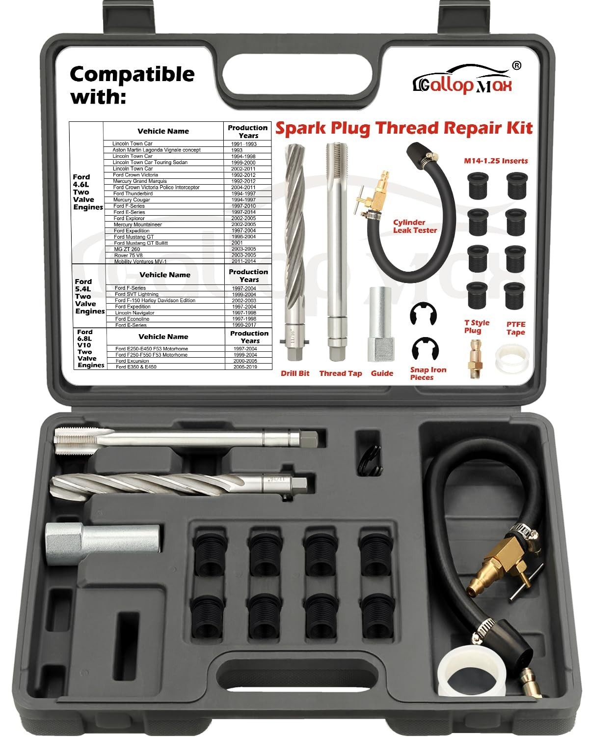 38900 Two Valve Triton Tool Kit Foolproof Repair System Spark Plug Thread Repair 38900 Two Valve Triton Tool Kit Foolproof Repair System Spark Plug Thread Repair
