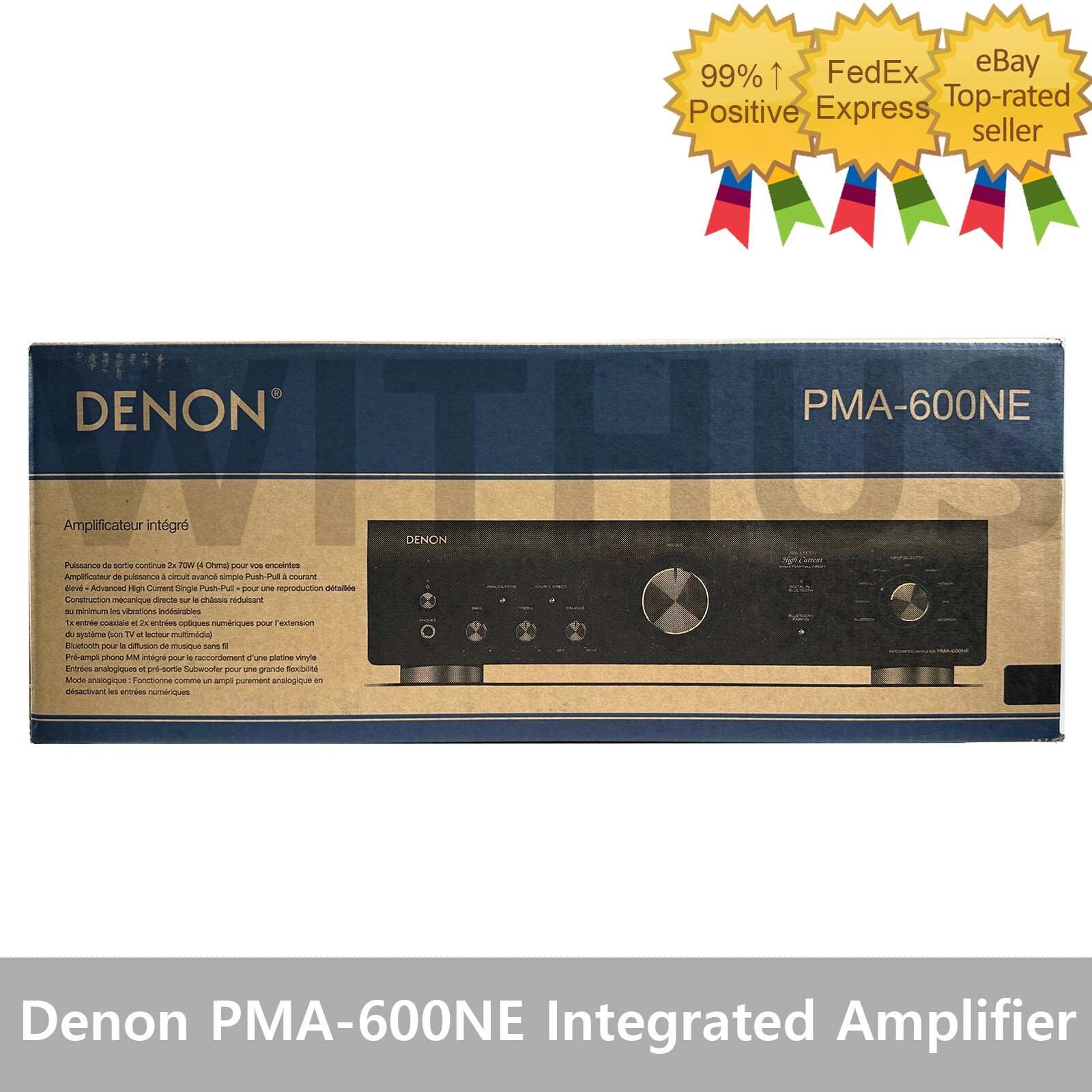 Denon PMA-600NE Integrated Amplifier Amp Black 220V / 60Hz Only - Tracking =