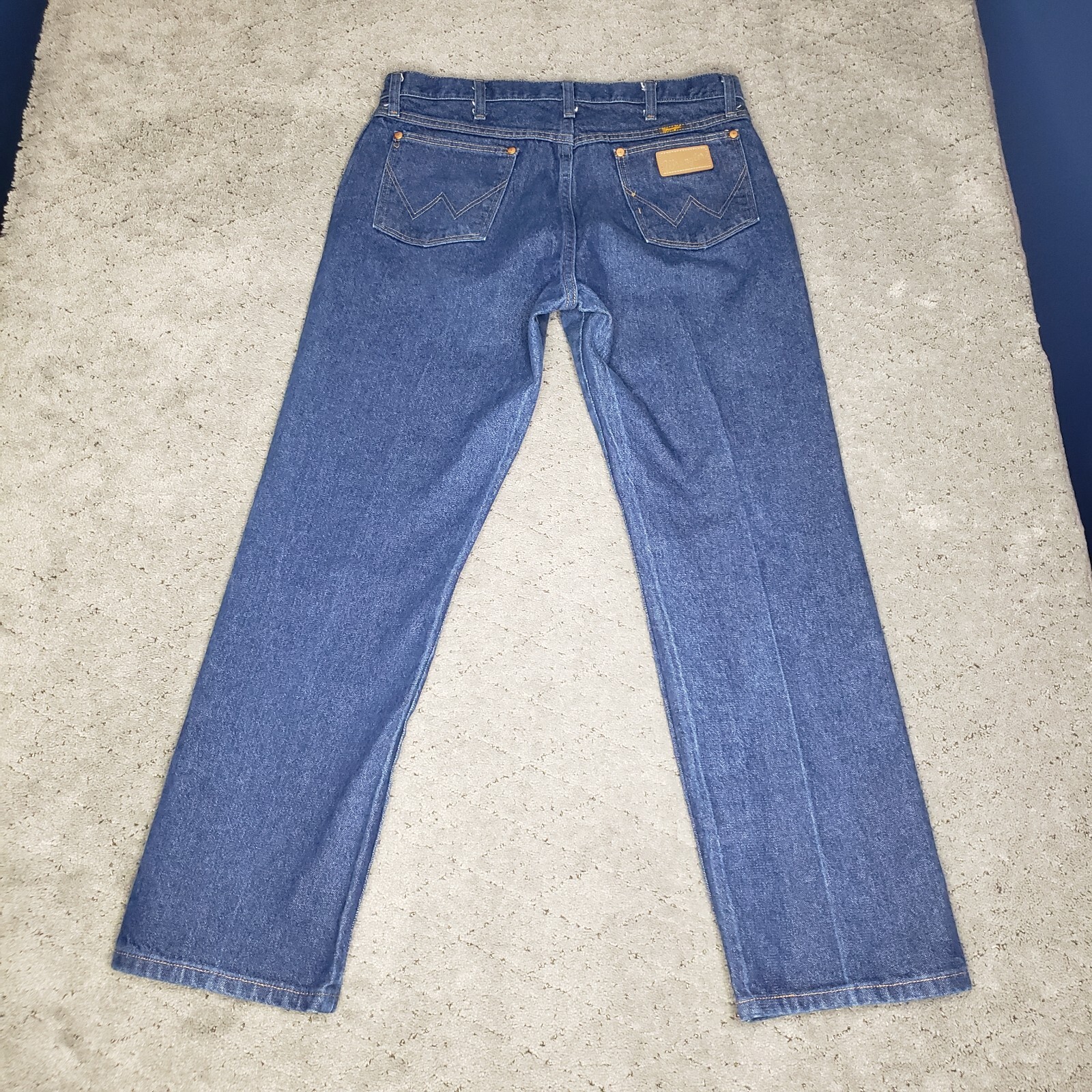 Wrangler Original Fit Cowboy Cut 13MWZ Jeans Mens 36x30 Blue Dark Wash Denim