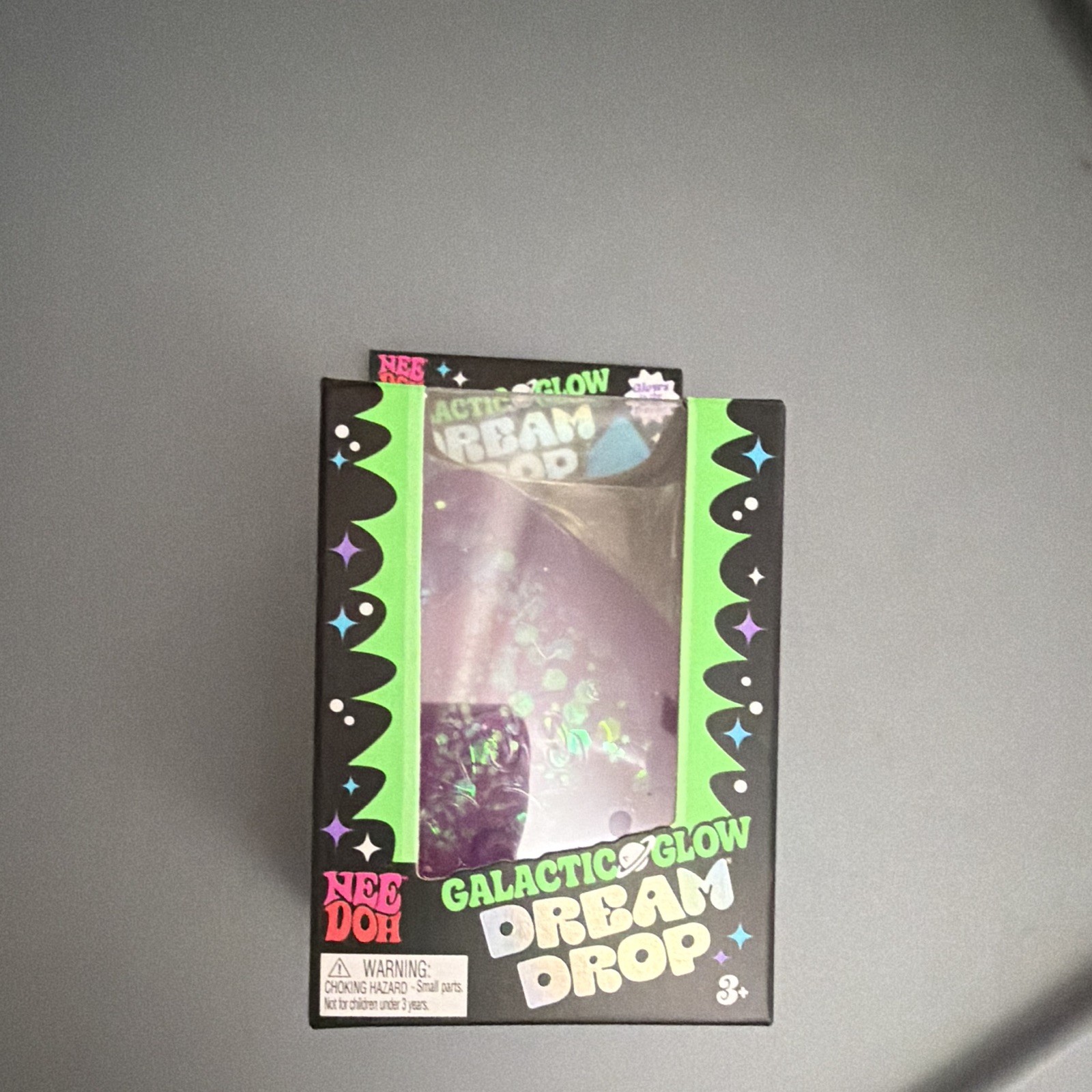 NEW RARE Purple Nee Doh Galactic Glow Dream Drop Glow In The Dark
