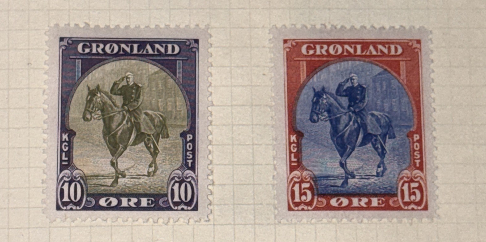 Greenland Scott 13-13 (1945) Mint H VF, CV $37.00 C