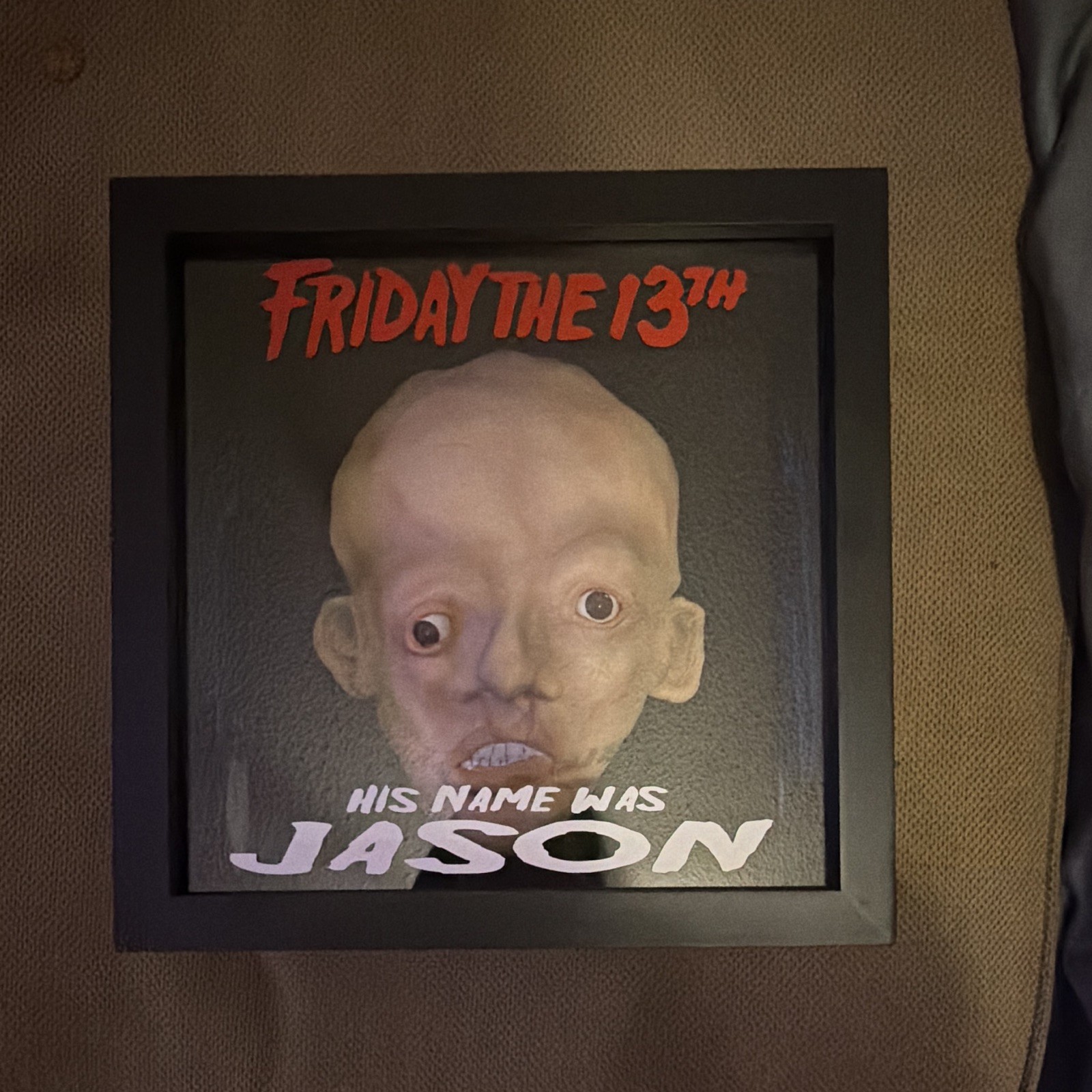 Nightmare Trash Friday The 13th Shadow Box First Jason Bust Prop Display Rare
