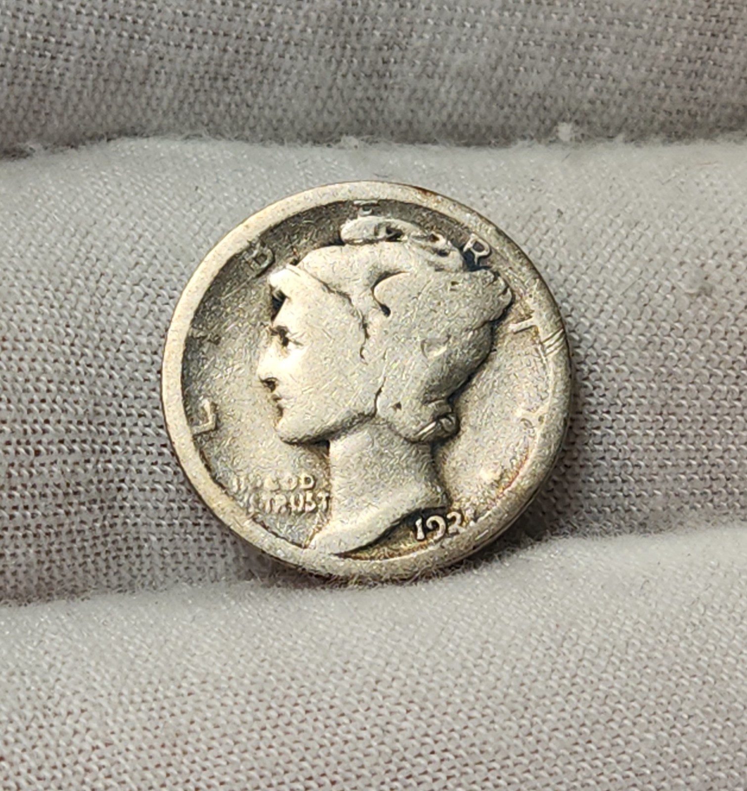 1921 P Mercury Dime 10c Low Mintage Key Date 90% Silver Full Date US Coin M-21BE