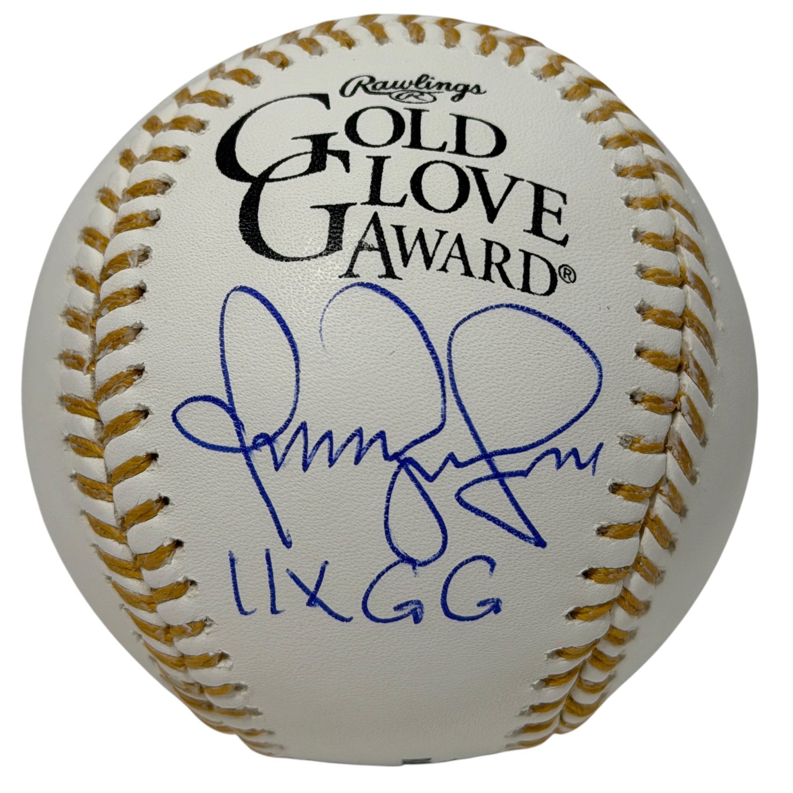 Omar Vizquel Signed Autographed Gold Glove Baseball w/ 11x GG JSA Witness COA