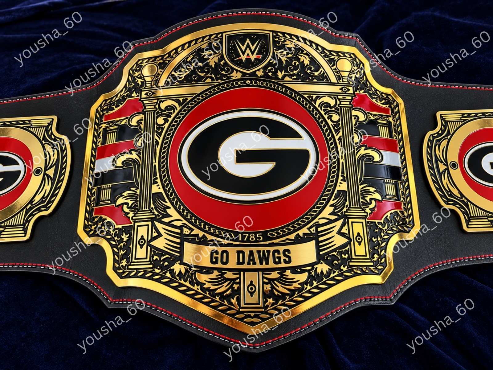 Custom Georgia Bulldogs Legacy Championship Belt 2mm Brass