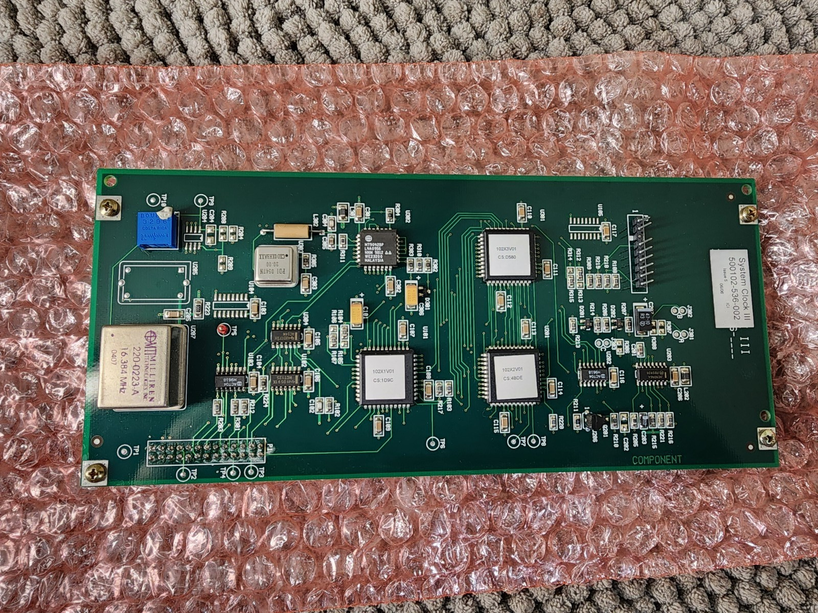 ITT Cortelco eOn System Clock III 500102-536-002 Daughter Card