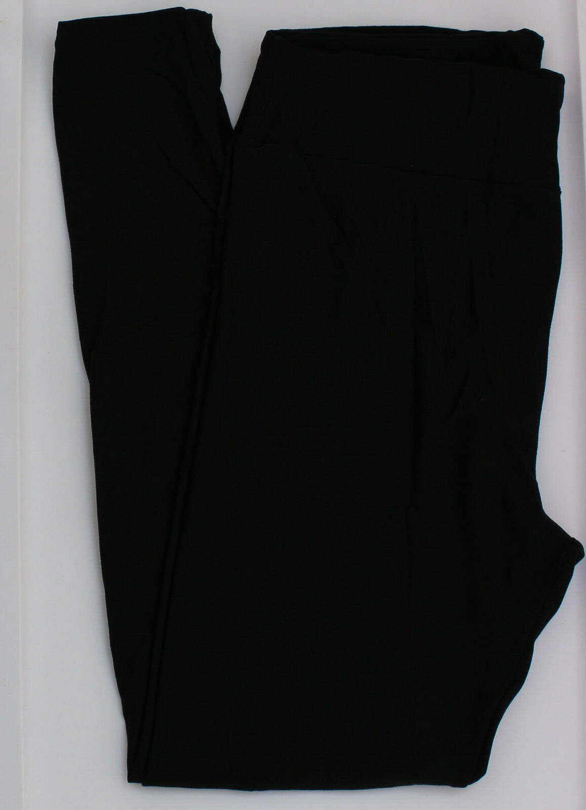 TC LuLaRoe Tall & Curvy Leggings Versatile Solid Black  NWT