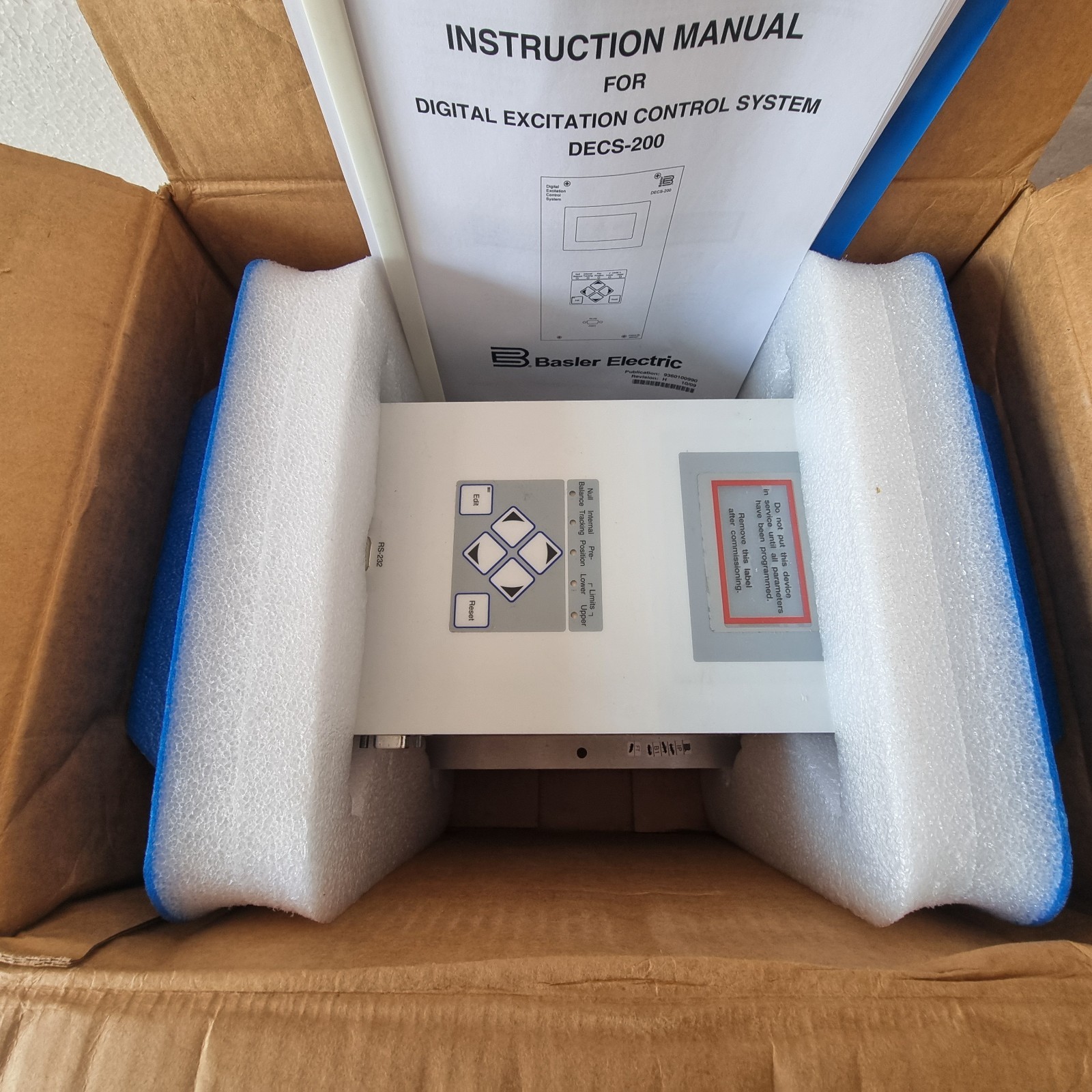 BASLER ELECTRIC DECS-200-1L DIGITAL EXCITATION CONTROL SYSTEM