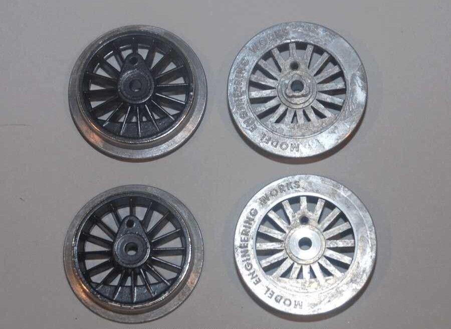 AO-1006 MEW Set Wheel American Flyer Hiawatha Steam Loco, O Gauge, Black,  4Pcs
