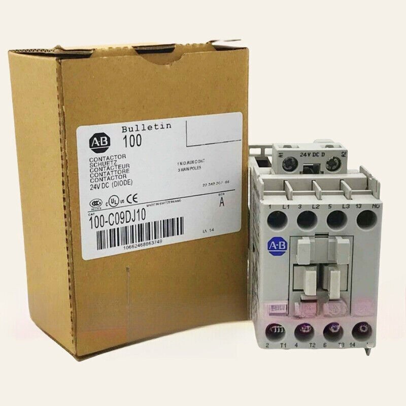 1PCS 100-C09DJ10 NEW Allen Bradley IEC 9A Contactor 100C09DJ10 