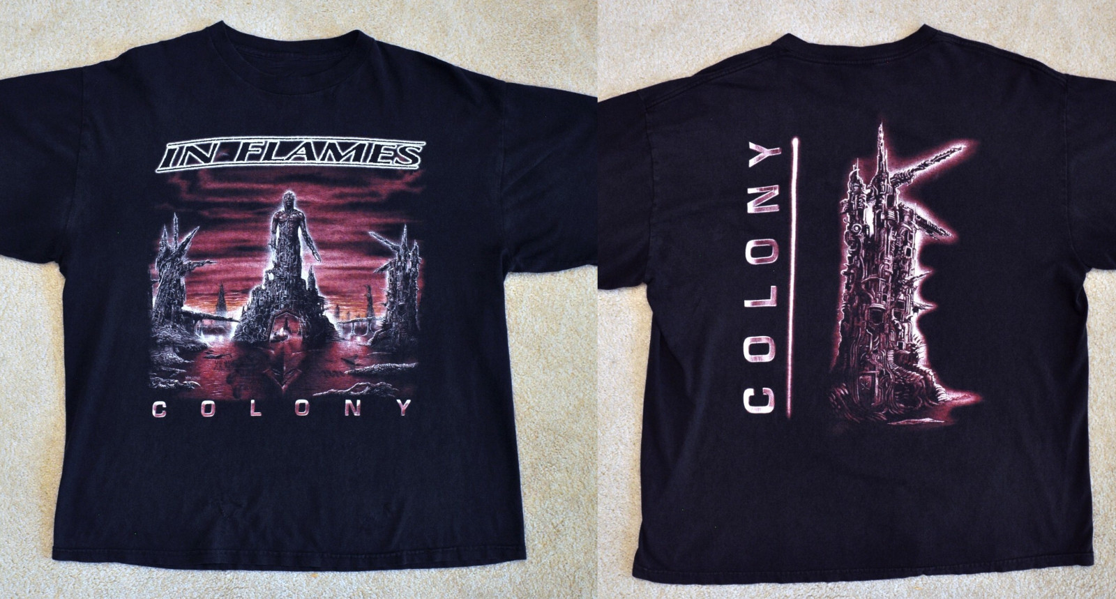 In Flames Colony Melodic Death Metal Album Vintage Band Fan Graphic Tee